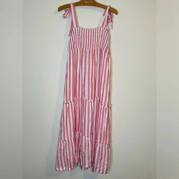 Isabel Maternity Candy Cane Stripe Maxi Dress Size Medium NWT - Picture 7 of 10